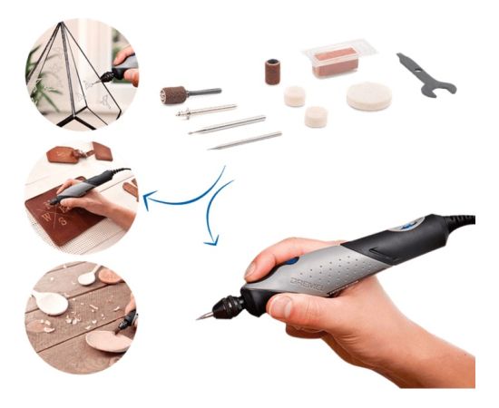 Dremel Stylo+ 2050-15 multifunctional tool (grey, 9 watts, 15-piece accessories)