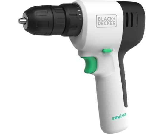 Black&decker BLACK+DECKER reviva cordless drill/driver, 12 volts (white/black, integrated Li-ion battery 1.5 Ah)