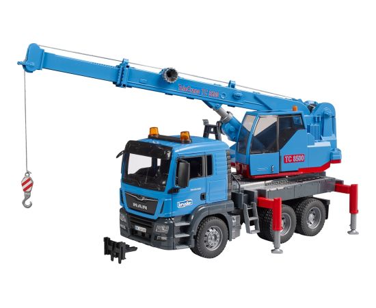 BRUDER MAN TGS crane truck, model vehicle