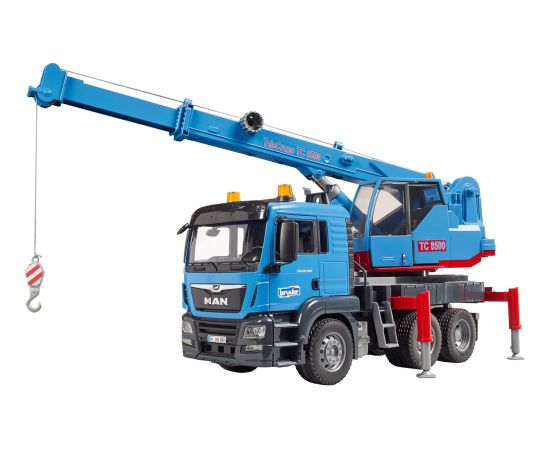 BRUDER MAN TGS crane truck, model vehicle
