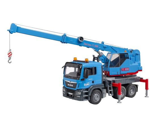 BRUDER MAN TGS crane truck, model vehicle