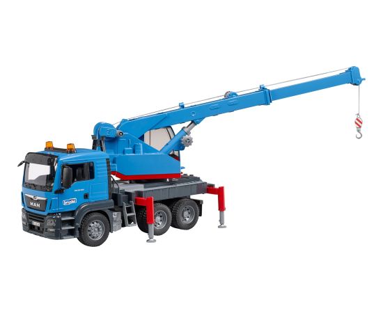 BRUDER MAN TGS crane truck, model vehicle