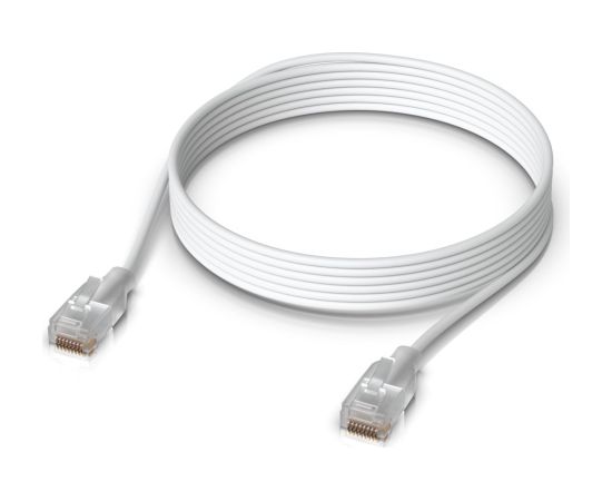 Ubiquiti UACC-Cable-Patch-EL-3M-W networking cable Translucent, White Cat6