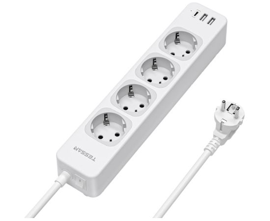 Tessan TS-307-C power strip (white)