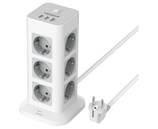 Tessan TS-TPS04-DE power strip (white)