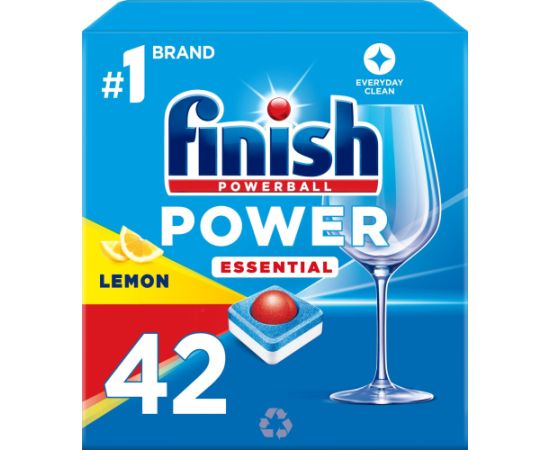 Tabletes trauku mazg.mašīnai  Finish Power Essential Lemon 42 gb.