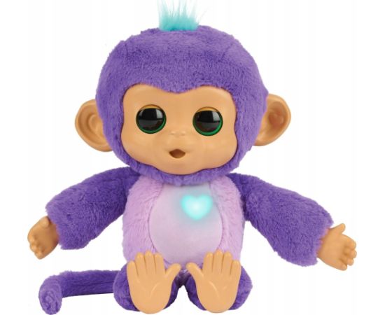 Fingerlings Care n Cuddles Monkey Purple interaktīvā rotaļlieta