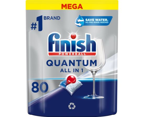 Tabletes trauku mazg.mašīnai  Finish Quantum All in 1 80 gb.