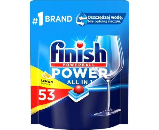 Tabletes trauku mazg.mašīnai Finish  Power All-in-1 53 lemon