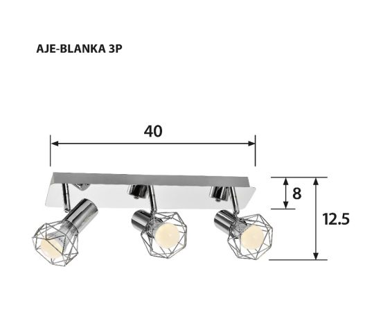 Activejet AJE-BLANKA 3P ceiling lamp