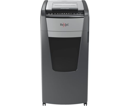 Rexel AutoFeed+ 600M Paper Shredder Micro cut shredding 2x15mm P-5 110L, 55 dB, Grey/Black