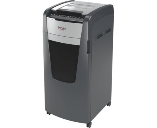 Rexel AutoFeed+ 600M Paper Shredder Micro cut shredding 2x15mm P-5 110L, 55 dB, Grey/Black