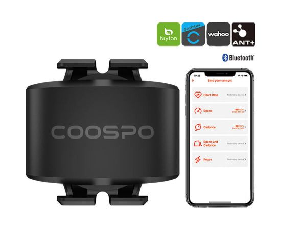 Cadence Sensor Coospo BK9C compatibile with Wahooo, Garmin, Bryton etc.
