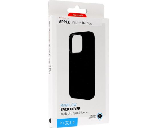Fixed MagFlow | Back Cover | Apple | iPhone 16 Plus | Silicone | Black