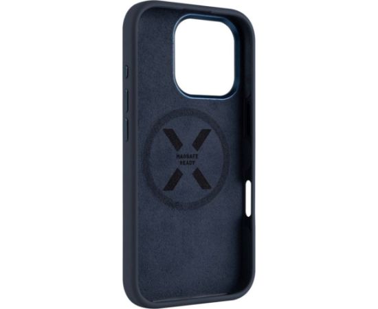 Fixed MagFlow | Back cover | Apple | iPhone 16 Pro | Liquid silicon | Blue