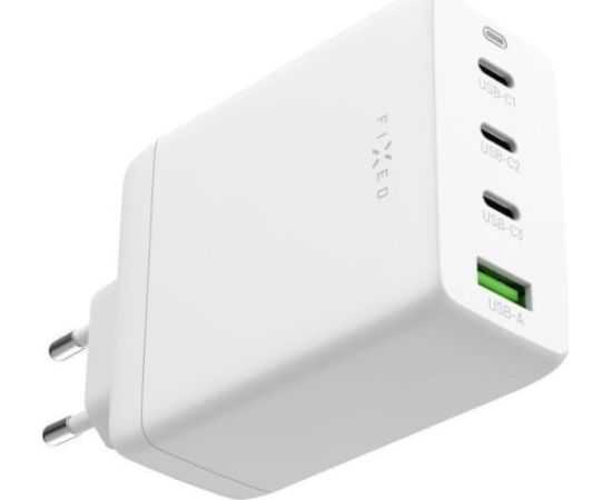 LĀDĒTĀJS   FIXED GaN Travel Charger - 3xUSB-C; 1xUSB-A 100W