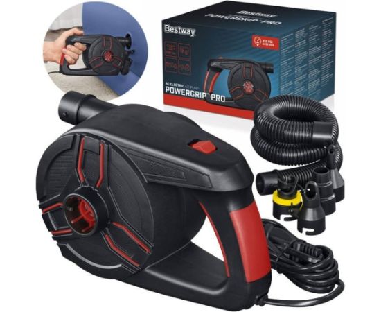 Bestway pompka eklektyczna Powergrip PRO do gniazdka+4adaptery 62247 EDUKAMP