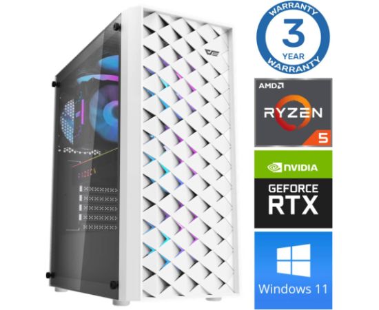 INTOP Ryzen 5 5600X 32GB 250SSD M.2 NVME RTX3050 6GB WIN11