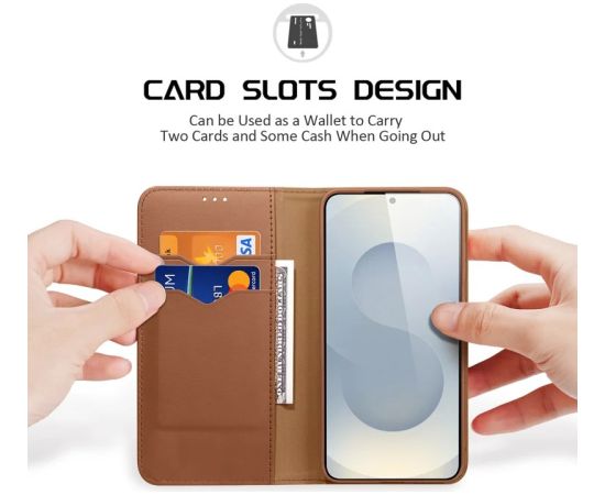 Case Dux Ducis Hivo for Samsung S937 S25 Edge brown