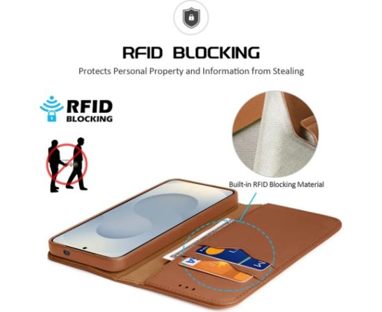 Case Dux Ducis Hivo for Samsung S937 S25 Edge brown