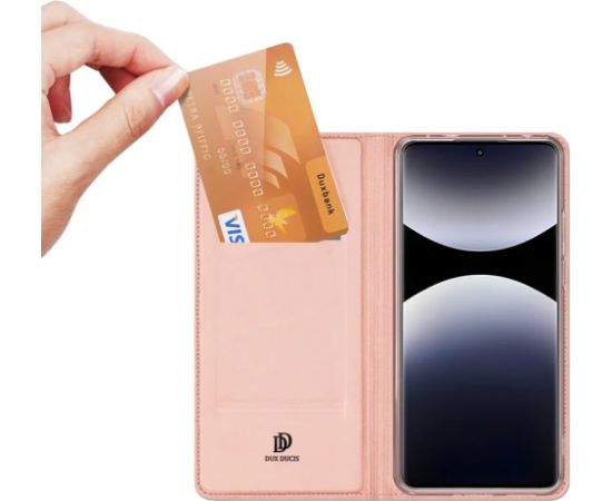Чехол Dux Ducis Skin Pro Xiaomi Redmi Note 14 Pro 4G розово-золотистый