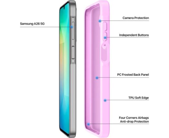 Чехол Dux Ducis Yind для Samsung A266 A26 5G розовый
