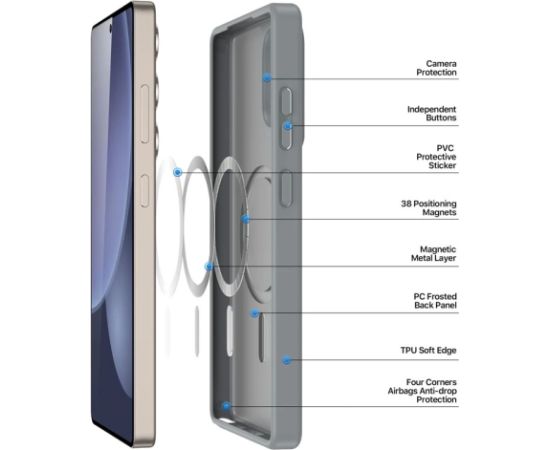 Case Dux Ducis Yind for Samsung S938 S25 Ultra grey