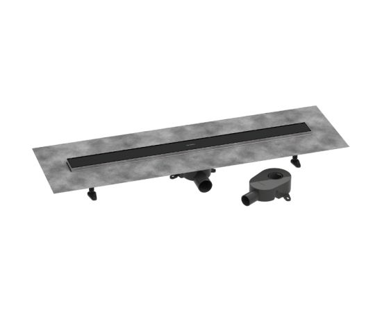 Hansgrohe dušas kanāls RainDrain Go, 900 mm, flīzējams, matēts melns