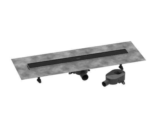 Hansgrohe dušas kanāls RainDrain Go, 800 mm, flīzējams, matēts melns