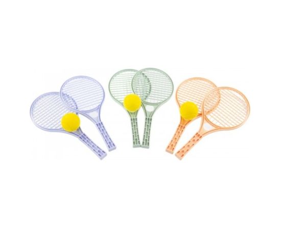 Mochtoys Tenisa komplekts plastm.raketes ar mīkstu bumbiņu 42 cm 5055 dažādas krāsas