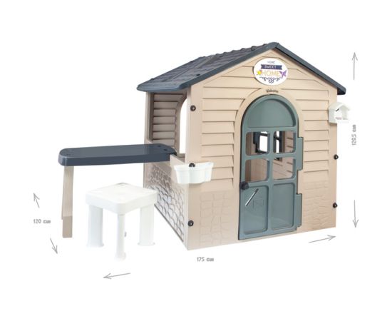 Mochtoys Bērnu dārza māja ar galdu un krēslu 122x175x120,5 cm 13010