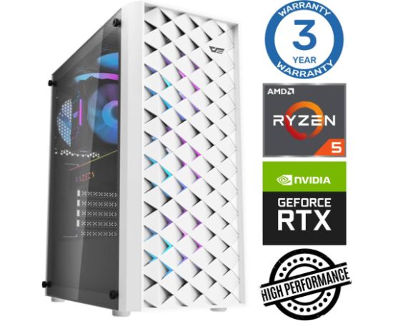 INTOP Ryzen 5 5600X 16GB 1TB SSD M.2 NVME+2TB RTX4060 8GB no-OS
