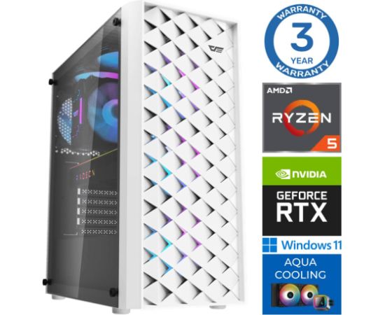 INTOP AQUA Ryzen 5 7600X 32GB DDR5 500SSD M.2 NVME+2TB RTX3060 12GB WIN11Pro