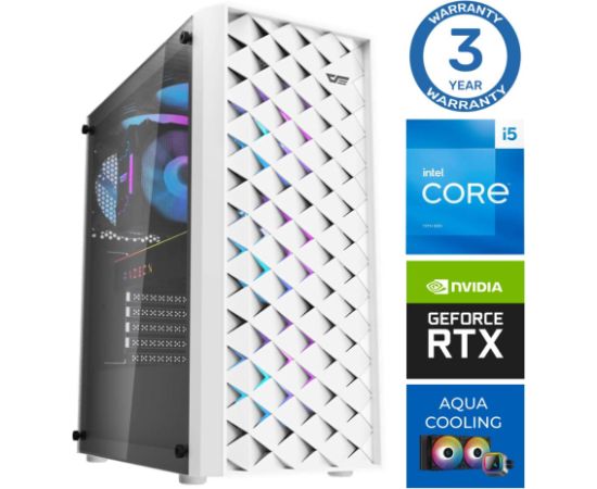 INTOP AQUA i5-13400F 32GB DDR5 1TB SSD M.2 NVME+2TB RTX4060 8GB no-OS