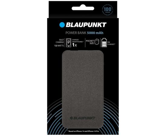 Blaupunkt Powrbank 5000 mAh 12 W Black