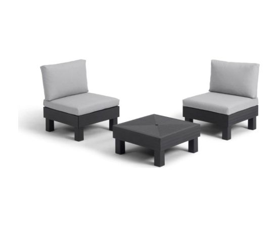 Keter Комплект садовой мебели Elements Balcony Set серый/светло-серый