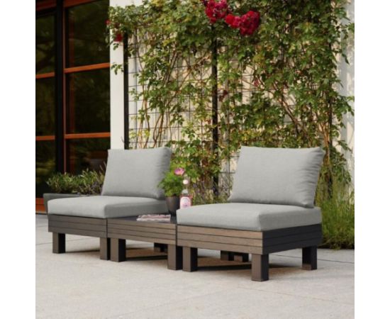 Keter Комплект садовой мебели Elements Balcony Set серый/светло-серый