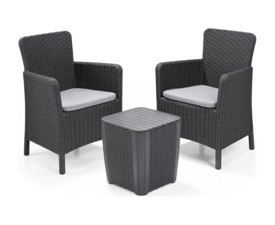 Keter Комплект садовой мебели Trenton Balcony Set серый