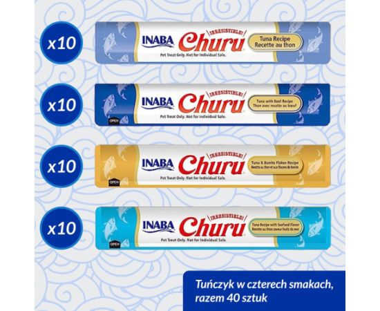 INABA Churu Variety box Tuna with seafood - cat treats - 40 x 14g
