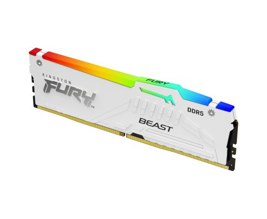 Kingston Technology FURY Beast 32GB 6000MT/s DDR5 CL30 DIMM White RGB XMP
