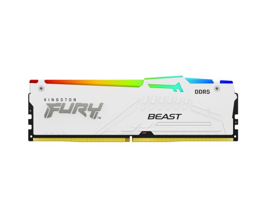 Kingston Technology FURY Beast 32GB 6000MT/s DDR5 CL30 DIMM White RGB XMP