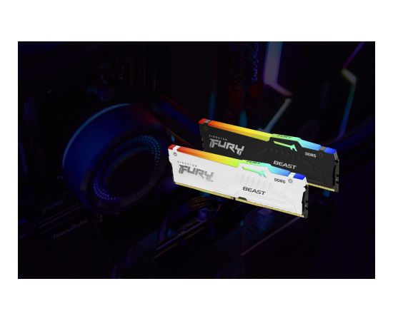 Kingston Technology FURY Beast 32GB 6000MT/s DDR5 CL30 DIMM White RGB XMP