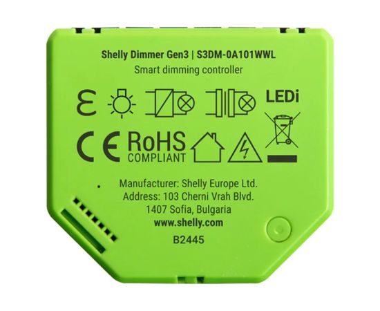 Shelly Dimmer Gen3 WiFi Light Controller