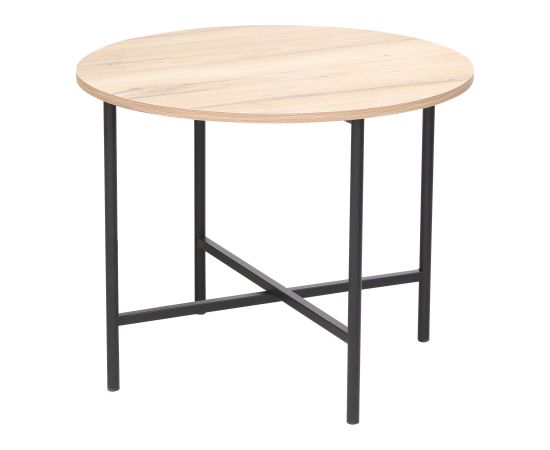 Coffee table HANNES 60x60xH48cm, rustic melamine