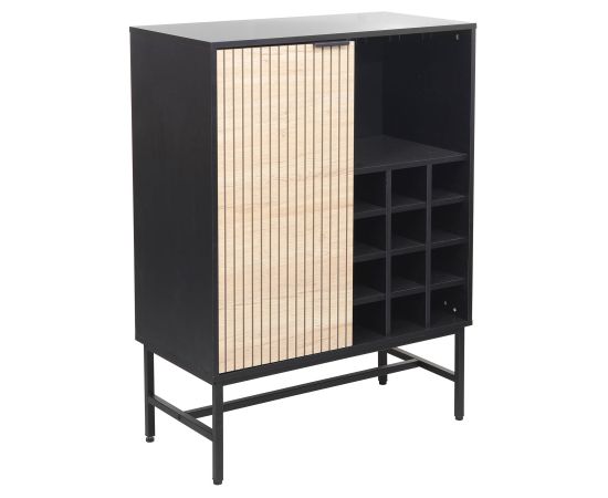 Cabinet HELVE with wine rack 80x40xH110cm, melamine