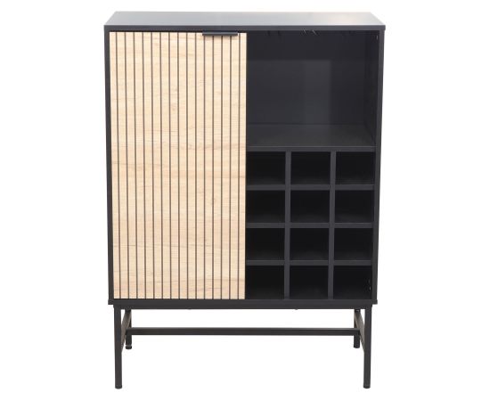 Cabinet HELVE with wine rack 80x40xH110cm, melamine