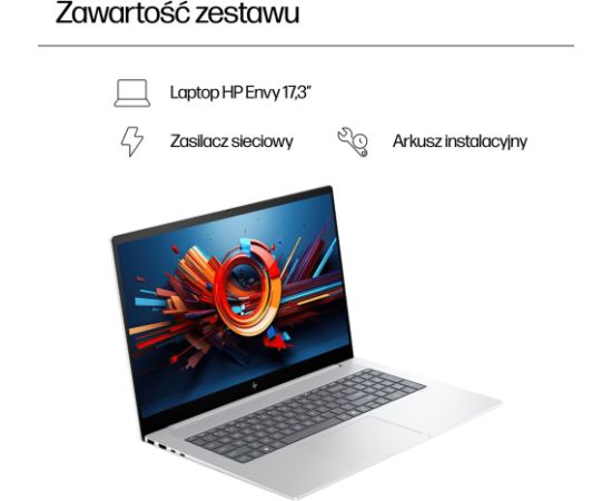 HP Envy 17-CW1008CA Ultra 7 155U 17.3"FHD Touch 16GB SSD1TB BT BLKB GeForce RTX 3050 4GB Win11 Silver (REPACK) 2Y