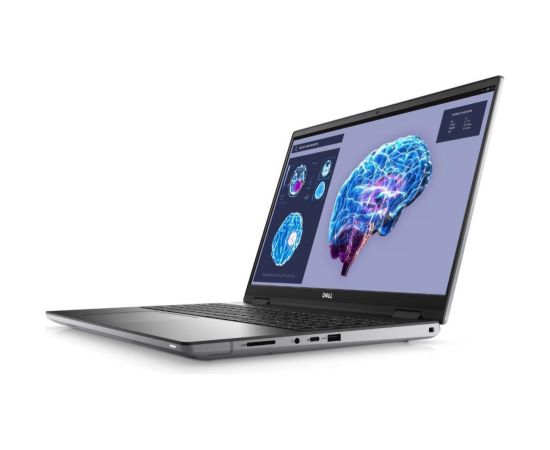 Notebook DELL Precision 7680 CPU  Core i7 i7-13850HX 2100 MHz CPU features vPro 16" 1920x1200 RAM 32GB DDR5 5600 MHz SSD 1TB NVIDIA RTX 2000 Ad 8GB ENG Card Reader SD Smart Card Reader Windows 11 Pro 2.6 kg N007P7680EMEA_VP