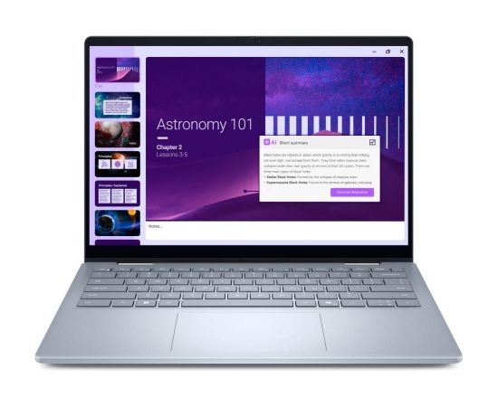 Notebook DELL 14 Plus 2-in-1 DB04250 CPU  Core Ultra u7-256V 2200 MHz 14" 1920x1200 RAM 16GB LPDDR5x 8533 MHz SSD 512GB Intel Arc Graphics Integrated ENG Windows 11 Pro Ice Blue 1.61 kg DB04250_LNL_203