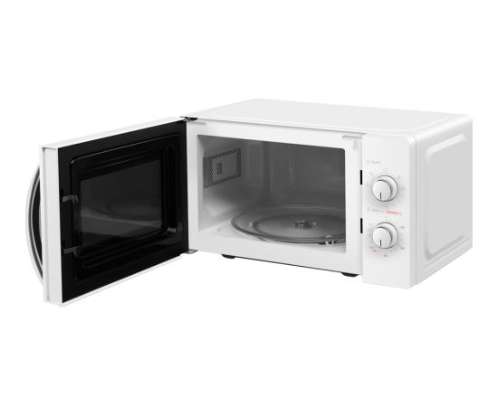 Microwave Oven with Grill , 20 L, Mechanical control, Rotating Plate, Timer: 35 m, Built-in LED Lights, 800 W, Grill 1000 W, 5 power levels, whiteSize: 259 x 440 X 334